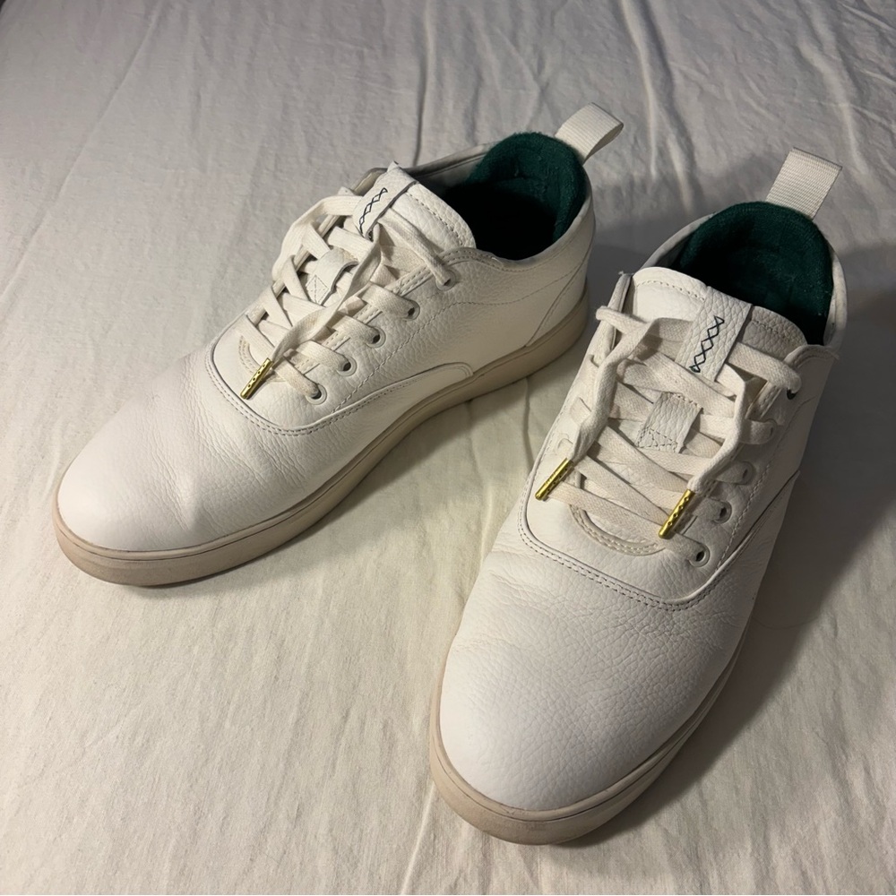Truelinks Members Only White Leather Sneakers
